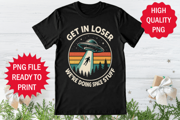 Alien UFO Graphics for T-Shirt Designs