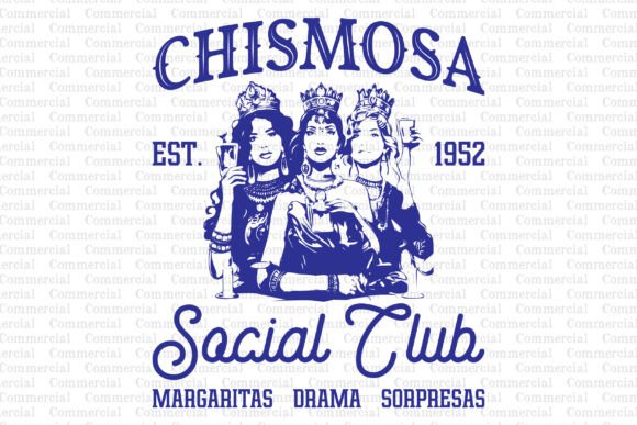 Chismosa Social Club Graphics & T-Shirt Designs