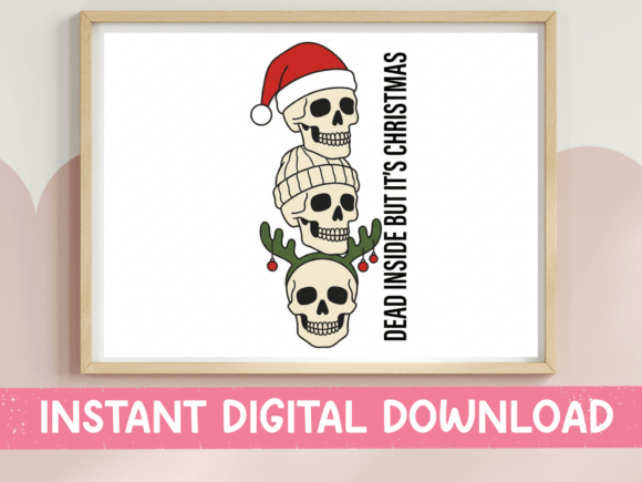 Dead Inside but Its Christmas SVG PNG Review