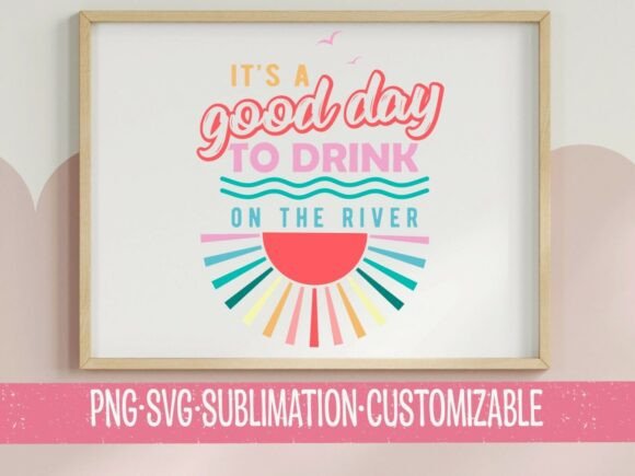 Drink on the River PNG SVG for Graphics and T-Shirt Designs