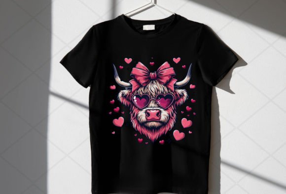 Highland Cow Print: Graphics for T-Shirt Designs