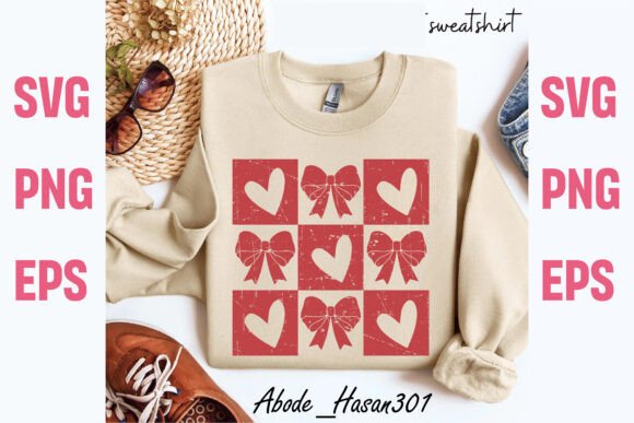 Retro Checkered Valentine SVG for Graphics & T-Shirt Designs