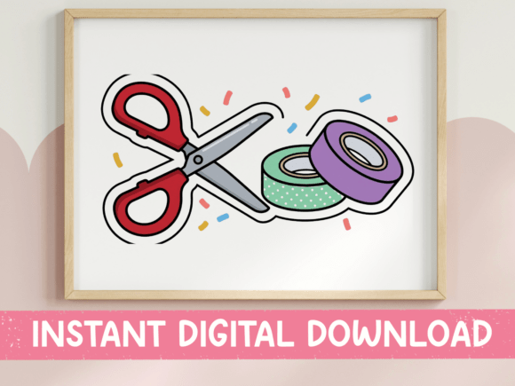 Review: Scissors Washi Tape Craft Sticker Design