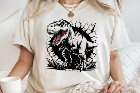 Roaring T-Rex SVG for Graphics & T-Shirt Designs