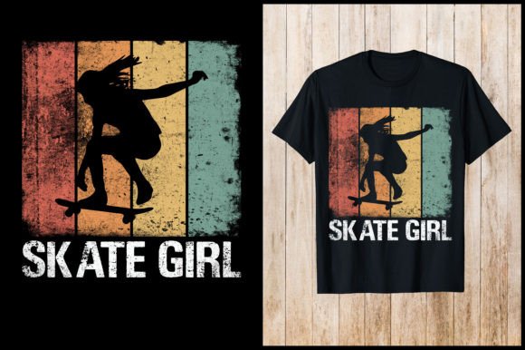 Skate Girl Retro T-shirt: A Designer's Review