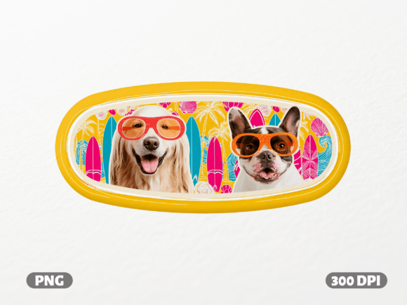 Summer Surf Dog Squad: Graphics for T-Shirt Designs