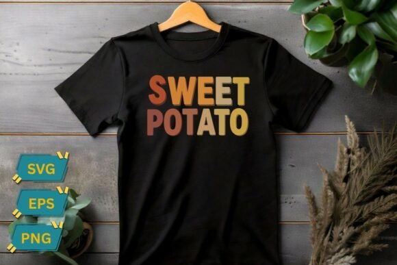 Sweet Potato Grouchy Potato Fall Graphics & T-Shirt Designs