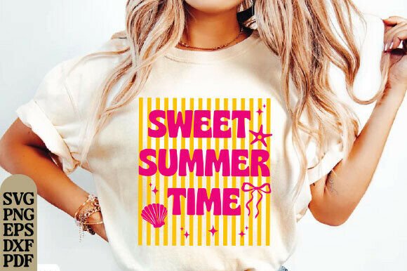 Sweet Summer Time PNG & SVG for T-Shirt Designs