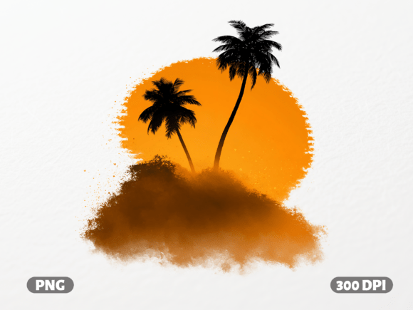 Tropical Palm Tree Sunset PNG: A Designer's Review
